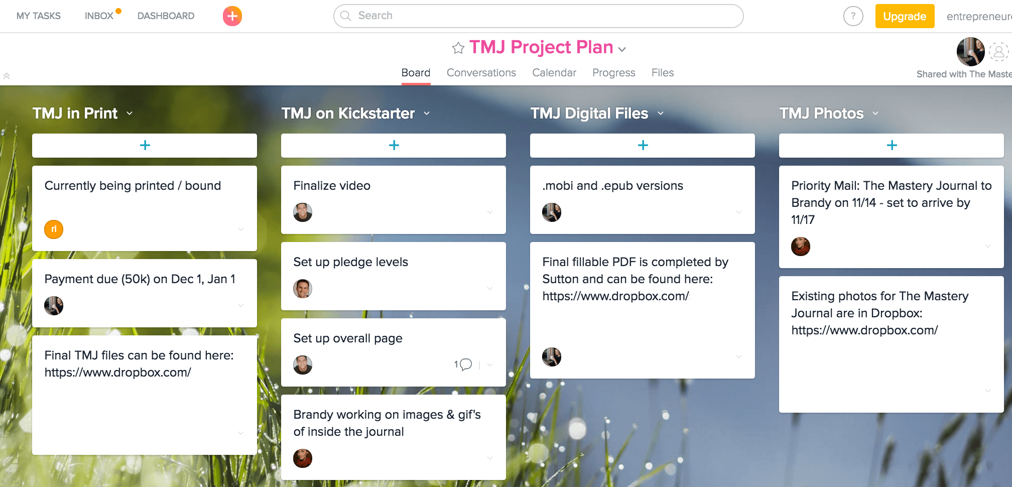 TMJ Project Plan