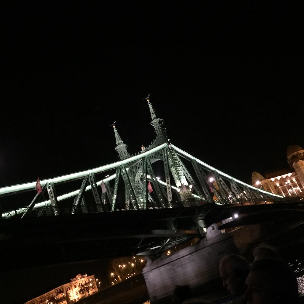 bridge night Budapest
