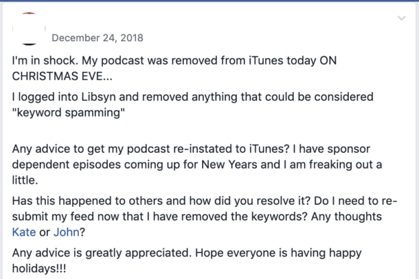 What to do if Your Podcast is Removed from Apple Podcasts (iTunes)