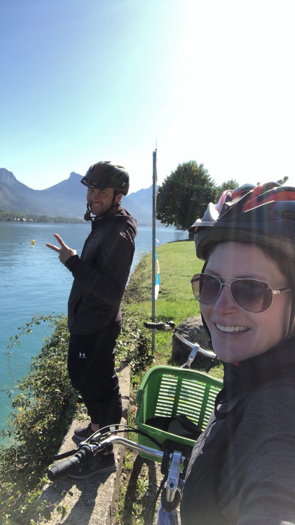 bike Annecy selfie