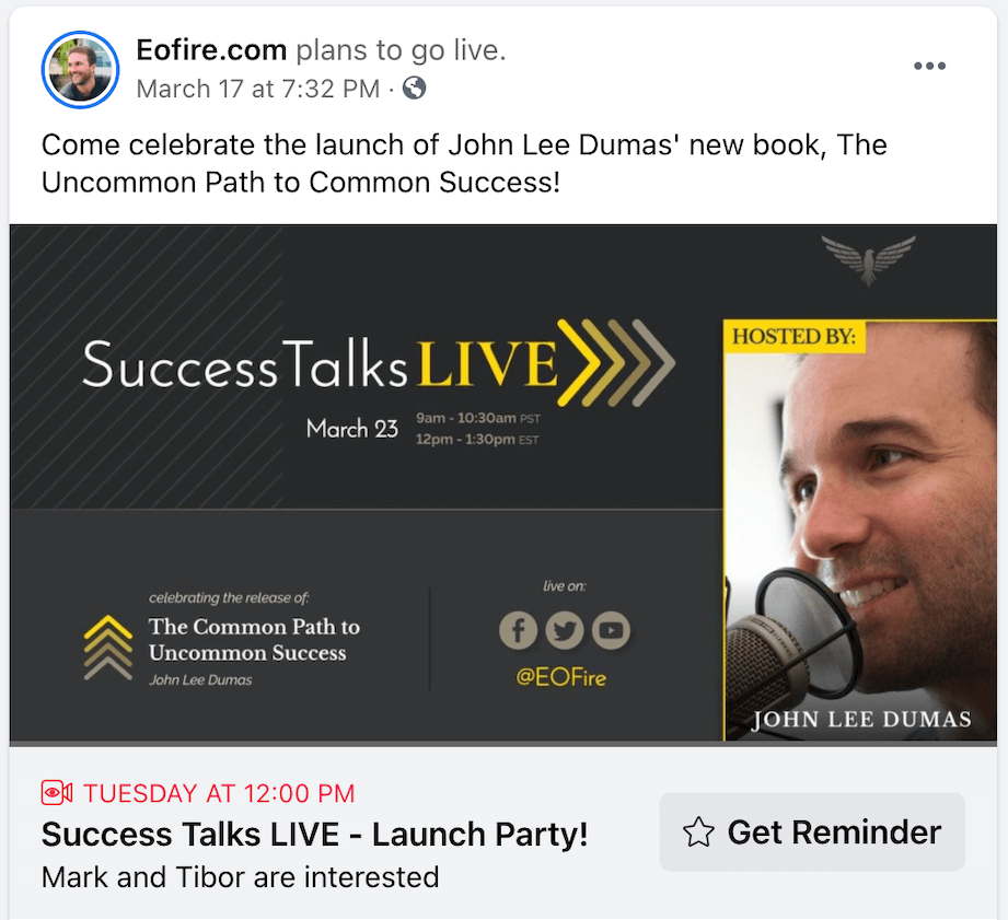 SuccessTalks Live Launch Party