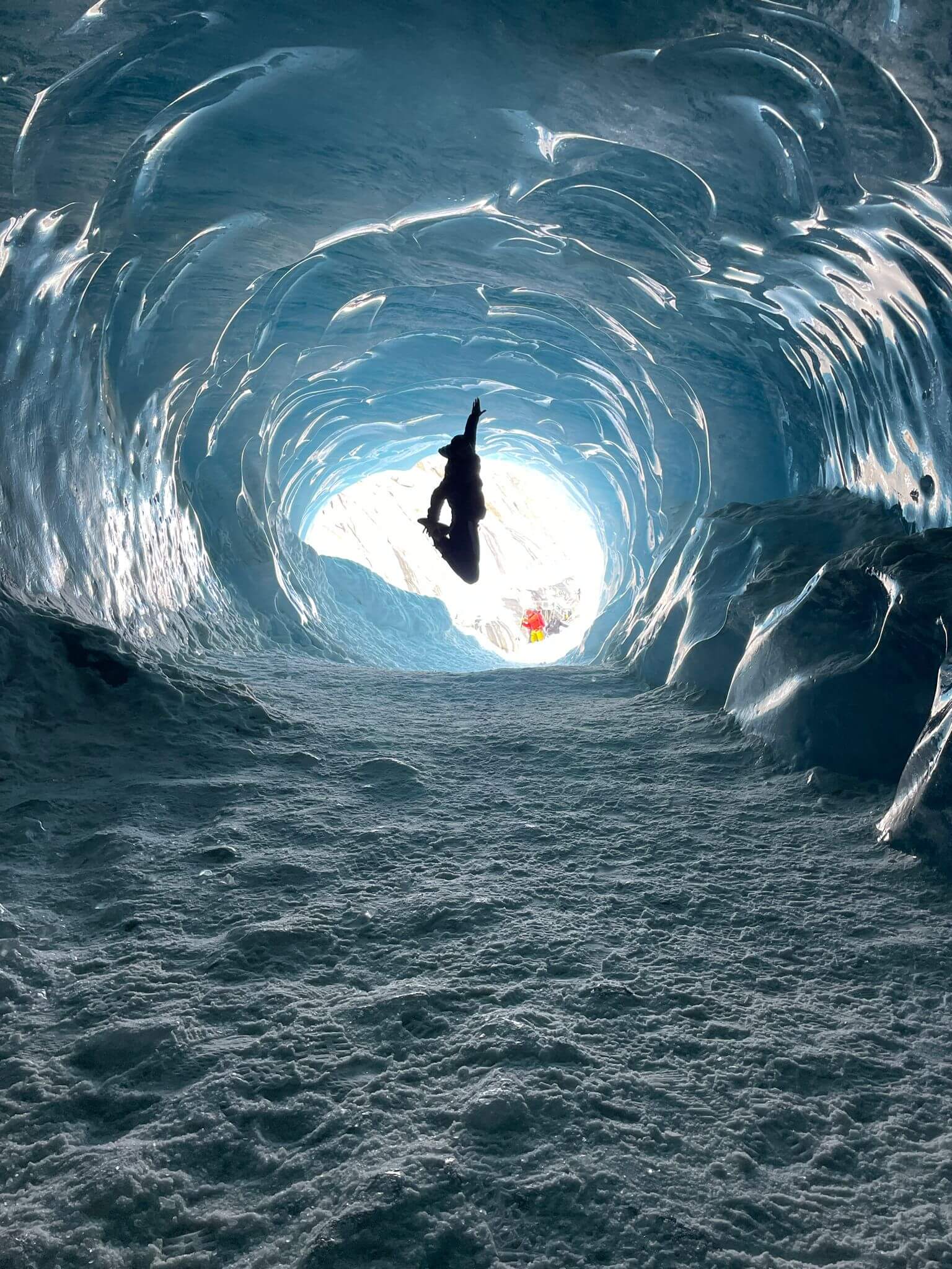 John in a Glacier!