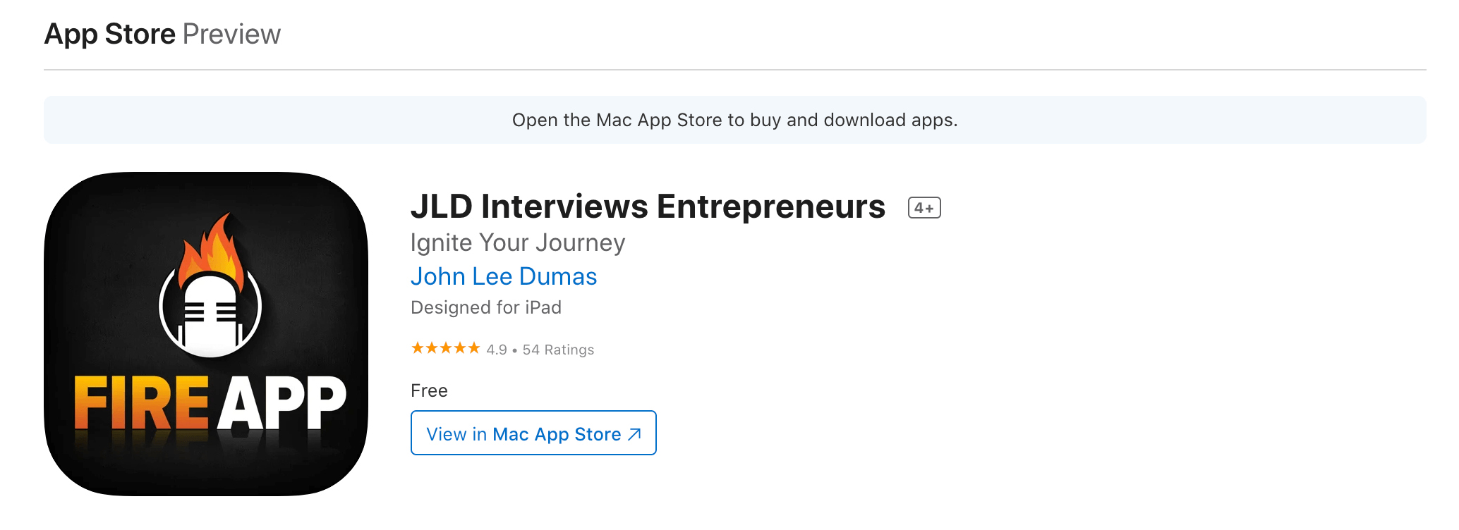 Apple App Store Fire App